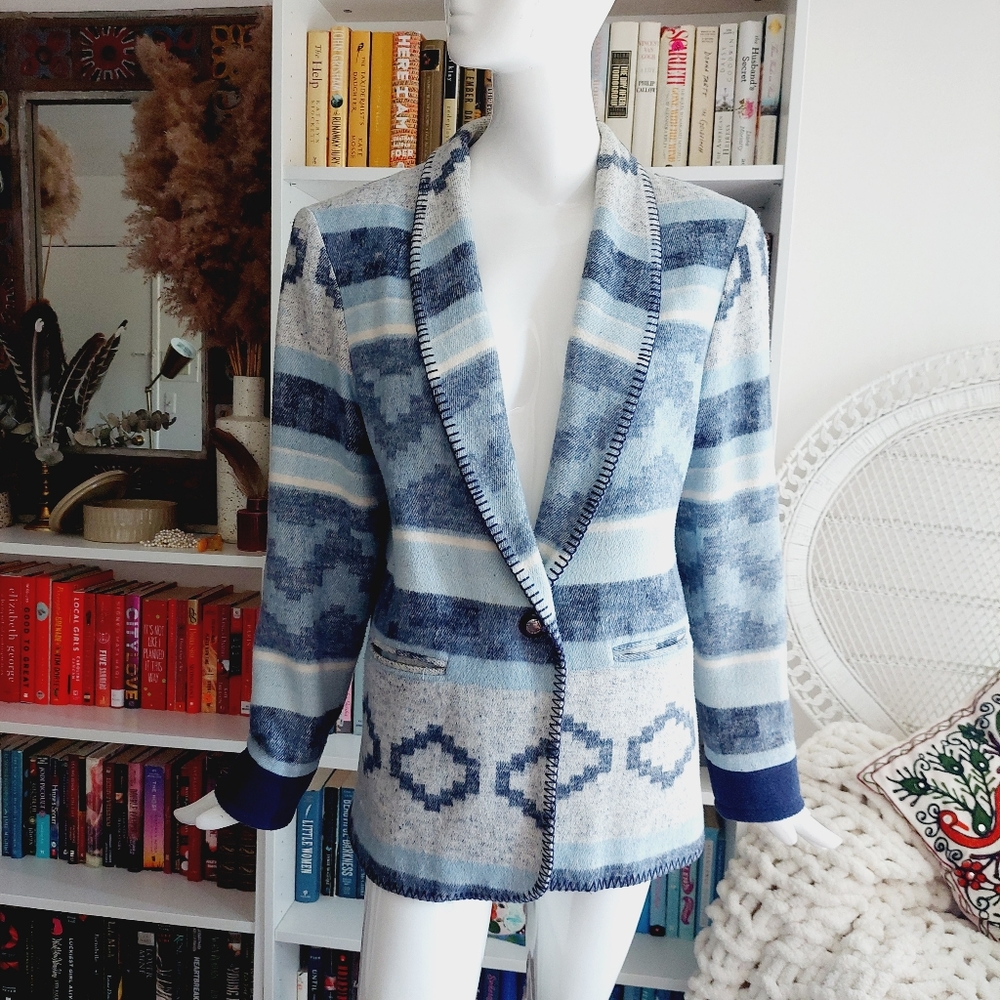 David Paul New York Vintage women's southwest Blazer Jacket